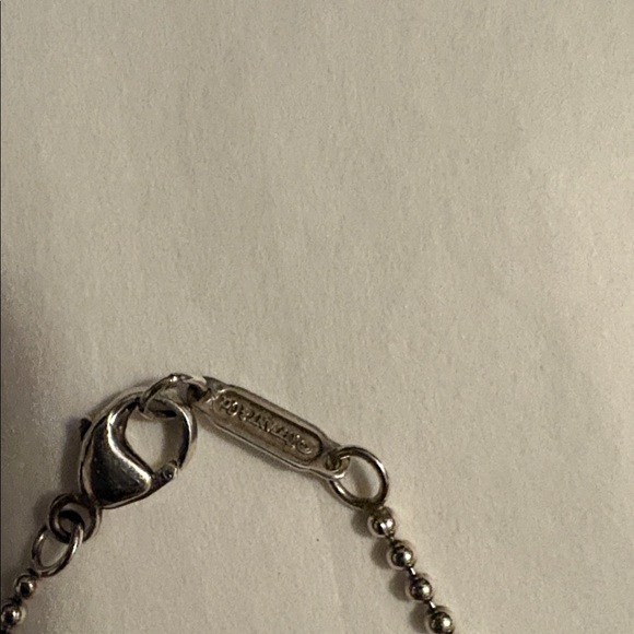 Tiffany & Co. Silver Graduated Bead Pendant Necklace with Blue Pouch - Picture 2 of 9